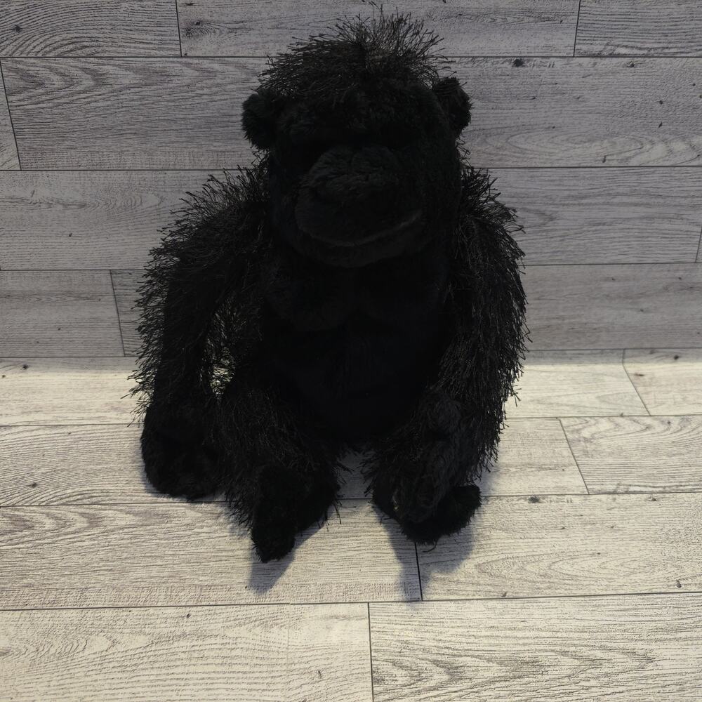 GANZ Webkinz Gorilla HM040 Black Stuffed Animal‎ Plush Beanie 8" - No Code